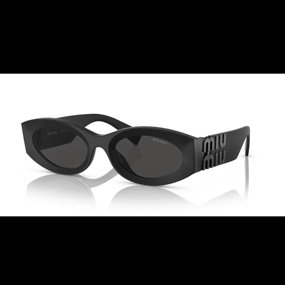 Miu Miu Accessories - MIU MIU MU 11WS 1BO5S0 MATTE BLACK-DARK GREY LENS SUNGLASSES AUTHENTIC 54MM